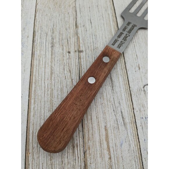 Stainless Steel Cake Brownie Spatula #1 Server Wood Handle 10" - Picture 3 of 9